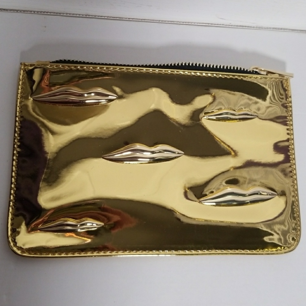 Nars gold lips cosmetics bag